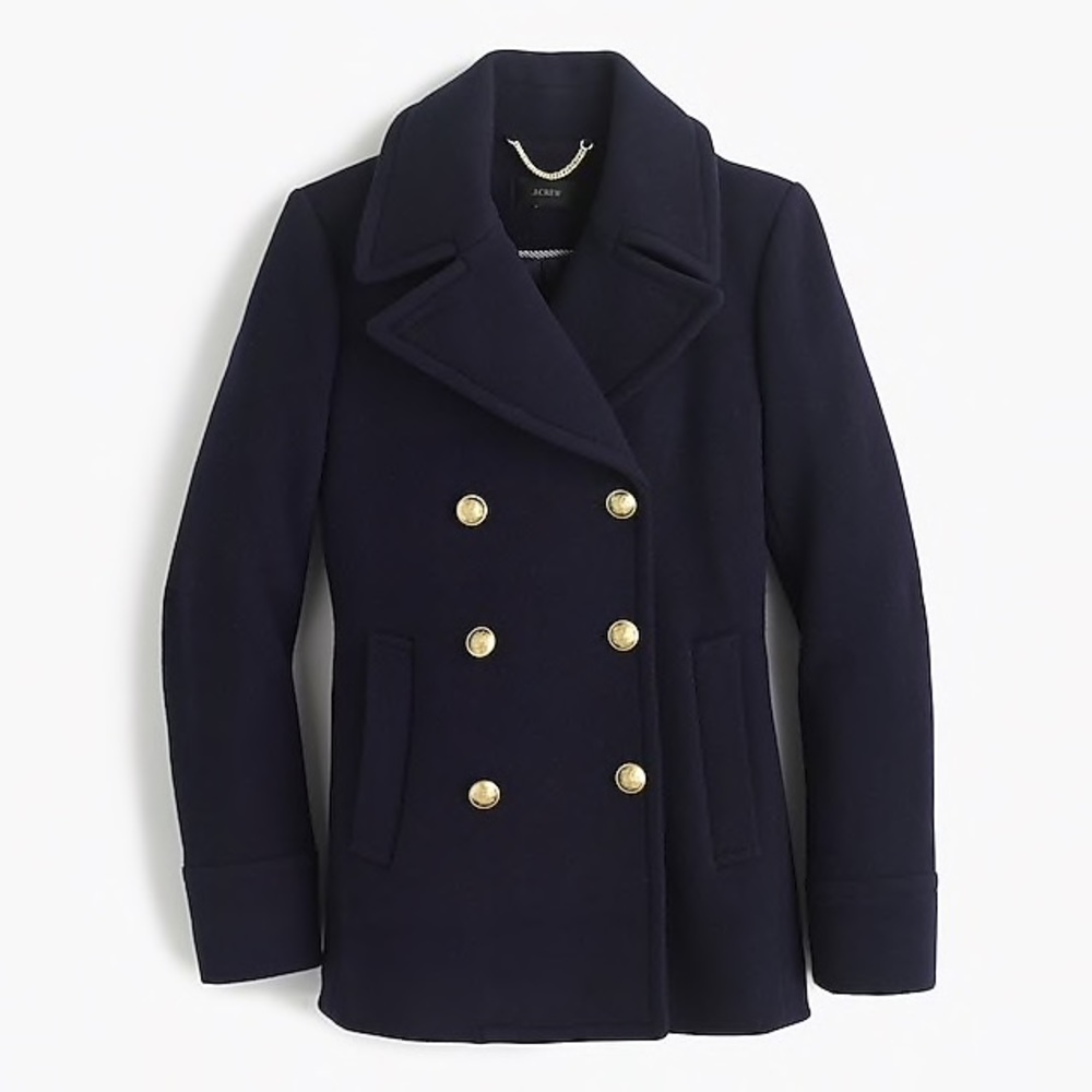 Jcrew Majesty Wool Peacoat Navy 4